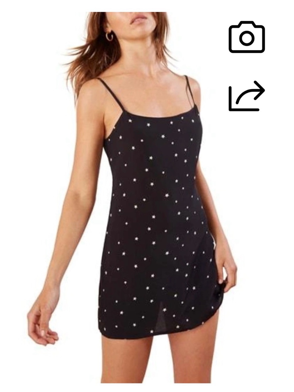 Reformation Lindsey dress in Satellite. Never worn.